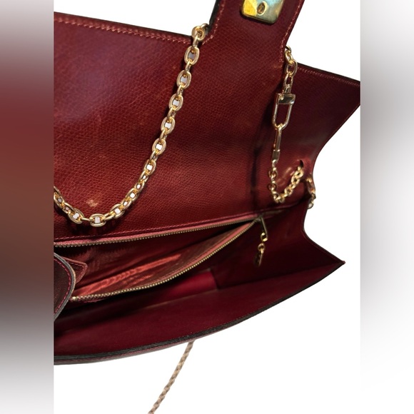 EUC Bally- Vintage Burgundy Leather Crossbody - Picture 15 of 15